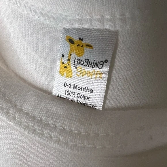 D14.12 NEW Hello Daddy Baby Onesie White Black Print 0-3M - Picture 4 of 4